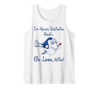 Pescado Divertido Nunca volveré a Beber Oh Mira Vino Camiseta sin Mangas