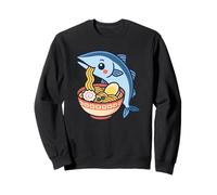Pescado Picante del Pacífico Comiendo Fideos Ramen Kawaii Lindo Divertido Sudadera
