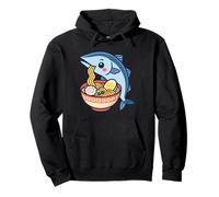 Pescado Picante del Pacífico Comiendo Fideos Ramen Kawaii Lindo Divertido Sudadera con Capucha