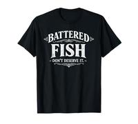 Pescado rebozado No lo mereces Divertido Mariscos Juego de Palabras Humor Camiseta