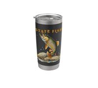Pescado Territorio de Pensilvania El arroyo Trucha Vaso térmico de acero inoxidable de doble pared