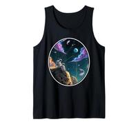 Pescador Astronauta Espacio Pescador Universo Solo Sueño Camiseta sin Mangas