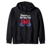 Pescador De Cangrejo Real De Alaska Queen of The Bering Sea Sudadera con Capucha