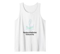 Pescador del Mediterraneo Alma Mar Style Nautico Camiseta sin Mangas