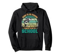 Pescador Divertido, Nacido para IR a Pescar, Bass Fish Boys Kids Sudadera con Capucha