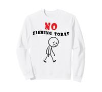 Pescador Divertido no Pesca Hoy Triste Stickman Amante de Sudadera