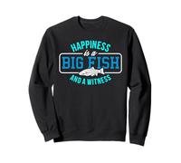Pescador Felicidad Big Fish y Testigo Pesca Sudadera
