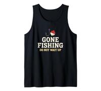 Pescador ido a Pescar no esperes Viaje de Pesca Camiseta sin Mangas