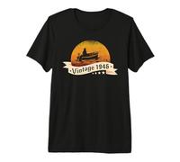 Pescadores Cumpleaños Nacido en 1946 Barcos-Pesca Pescar Camiseta Premium