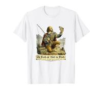 Pescar o no Pescar Divertido Juego de Palabras de Pesca de Shakespeare Camiseta