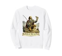 Pescar o no Pescar Divertido Juego de Palabras de Pesca de Shakespeare Sudadera