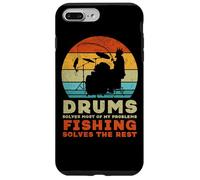 Pescar Pescador Batería Percusión Baterista Drumming Drummer Carcasa para iPhone 7 Plus/8 Plus