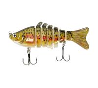 Pescas de Agua Dulce, señuelos de Trucha para la en el Lago | Multi -Conectado Lento hundimiento Cebo de - Kit de Prensa de Basil, Equipo Realista de Agua Salada Dura para Pescadores