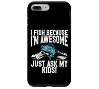 Pesco porque soy impresionante - ¡Pregúntale a mis hijos! Papá pescador Carcasa para iPhone 7 Plus/8 Plus