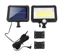 Pesderty 1 Juego de Luces Solares Sensor de Movimiento Al Aire Libre Luces de InundacióN Solares Al Aire Libre Luz de Seguridad Solar para Interior Patio JardíN Garaje