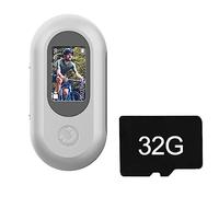 Pesderty 1080P Full HD Mini CáMara de AccióN CáMara de Movimiento Grabadora de Video DVR Digital CáMara de VideocáMara Deportiva con Tarjeta 32G-Blanco