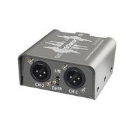 Pesderty 2 Vías de Audio XLR de Fibra Óptica Transceptor Extensor Sobre el Cable Óptico de Fibra SC 2 CH XLR de Audio Equilibrado de Fibra Extender