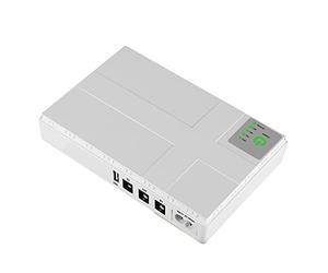 Pesderty 5V 9V 12V Mini UPS Fuente de AlimentacióN Ininterrumpida USB 10400MAh BateríA de Respaldo para WiFi Router CCTV (Enchufe de la UE)