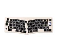 Pesderty ABM066 Teclado MecáNico Trimodal Junta ErgonóMica Bluetooth Via Kit de PersonalizacióN MultifuncióN, Cremoso