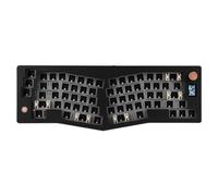 Pesderty ABM066 Teclado MecáNico Trimodo Junta ErgonóMica Bluetooth Via Kit de PersonalizacióN MultifuncióN, Negro