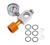 Pesderty Adaptador de Recarga de Soda Co2 con ManóMetro Grande para Cilindro de Co2 Rosa, para Tanque de Co2 Duo Terra Art Soda