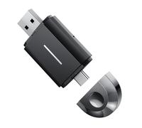 Pesderty Adaptador Inalámbrico CarPlay 2 en 1 y Adaptador Inalámbrico Automático Android, Adaptador Inalámbrico WiFi Tipo C/USB Plug & Play de 5 GHz