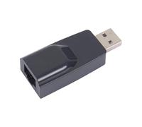 Pesderty Adaptador USB A Ethernet LAN RJ45, Tarjeta de Red USB 2.0 de 100 Mbps para PC, Portátil, Decodificador DVB, Sin Unidad, Color Negro