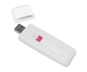 Pesderty Adaptador WiFi AC1200M Banda Dual 2.4G/5.8G Adaptador InaláMbrico USB Dongle InaláMbrico Tarjeta de Red MT7612UN Adaptador WiFi USB