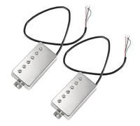 Pesderty Alnico 5 Guitar Humbucker Pickup Set Chrome Bridge & Neck Pickups Compatible con LP Guitar Part