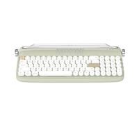 Pesderty B309 Teclado InaláMbrico Retro Bluetooth para PortáTiles, Tabletas, TeléFonos, Modelos de Carga, Teclado PortáTil de Modo Dual, Verde