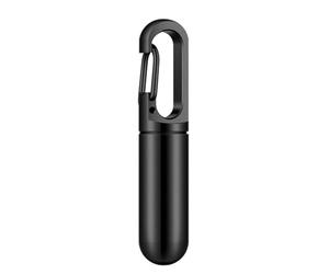 Pesderty Botella de Medicina PortáTil Botella de Medicina de Acero Inoxidable Caja Contenedor Caja de Medicina Impermeable, Negro