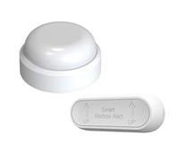 Pesderty Buzón de Alarma de Notificación de Timbre de Correo-Alarma de Correo de 800 Ft Alerta de Buzón Inalámbrico de Alcance con Luz LED Intermitente