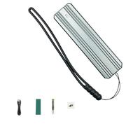 Pesderty Caja SSD de Aluminio M.2, Compatible con NVMe/NGFF SATA Type-C USB3.2 GEN2 Aluminio 10G Acuerdo Dual Gris Espacial