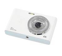 Pesderty Cámara Digital 4K para Viajes, Cámara para Selfies, Cámara de 50 MP HD con Doble Lente y Zoom para Fotografía, Cámara Retro de Básico para Niños y Campus
