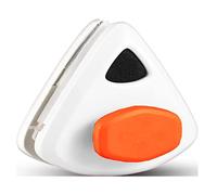 Pesderty Cepillo de Limpieza de Ventanas MagnéTicas Limpiaparabrisas de Descarga AutomáTica de Agua de Doble Cara Cepillo de Limpieza de Ventanas de Vidrio Naranja +