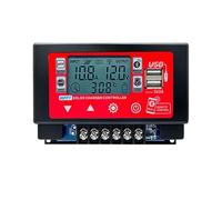 Pesderty Controlador de Carga Solar Bluetooth WIFI 30A Controlador MPPT con Pantalla LCD Soporte USB Dual 12V/24V/36V/48V/60V 30A