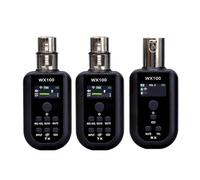 Pesderty Convertidor de MicróFono InaláMbrico UHF, Adaptador InaláMbrico Profesional, MicróFono con Cable una Receptor Transmisor de Audio InaláMbrico