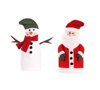 Pesderty Cubierta NavideñA para Botella de Vino, Ropa, Vestido para Botella, Bolsa para Botella de Vino de Papá, Envoltura para DecoracióN de Mesa para Fiesta NavideñA