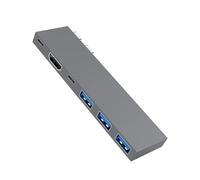 Pesderty EstacióN de Acoplamiento USB C, Concentrador Tipo C 6 en 1, Compatible con, PD100W, USB C, Adaptador Multipuerto 3 USB para PortáTiles y Tabletas