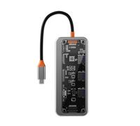 Pesderty EstacióN de Acoplamiento USB Tipo C 10 en 1 EstacióN de Carga RáPida MultifuncióN EstacióN de Acoplamiento Gigabit