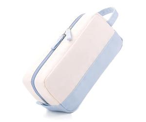 Pesderty Estuche para LáPices de Gran Capacidad con Asa, Estuche Suave para BolíGrafos, Bolsa Organizadora de úTiles Escolares para Adolescentes, NiñAs y Adultos, Azul