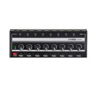 Pesderty HA800S Amplificador de Audio Ultracompacto 8 Canales Mini Amplificador de Auriculares EstéReo Amplificador de Potencia de ConmutacióN EstéReo-Enchufe de la UE