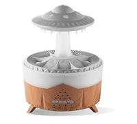 Pesderty Humidificador de Luz Rain Cloud con Sonido de Gota de Agua de Lluvia y Difusor de Aceites Esenciales con Luz LED de 7 Colores, C