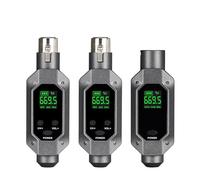 Pesderty InaláMbrico Transmisor Receptor 1 con 2 Uso para MicróFono DináMico con Cable Adaptador InaláMbrico UHF