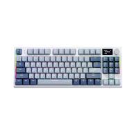 Pesderty K86 Teclado MecáNico Ruso Trimodo RGB Intercambiable en Caliente Teclado InaláMbrico Ruso para Juegos con Bluetooth,B