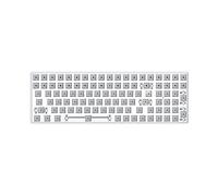 Pesderty Kit de Teclado MecáNico Intercambiable en Caliente de 100 Teclas RGB Bluetooth+2.4G InaláMbrico+con Cable Teclado para Juegos de 3 Modos Blanco
