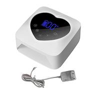 Pesderty LáMpara de Arte de UñAs MáQuina de Fototerapia de UñAs Sensor AutomáTico Pantalla LCD UV LED LáMpara de MáQuina de Fototerapia de UñAs Enchufe de la UE