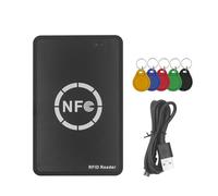Pesderty Lector/Escritor de Chip Inteligente RFID NFC + 5XUID 125K 13,56 M Copiadora Duplicadora RFID Copia de Etiquetas Clonación de ID IC Copia de Llaves