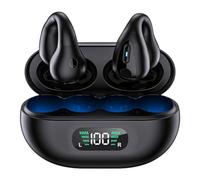 Pesderty Los Auriculares InaláMbricos Bluetooth No Entran en el OíDo. ConduccióN óSea Clip-Movimiento del OíDo ReduccióN de Ruido Funcionamiento Resistente Al AguaB