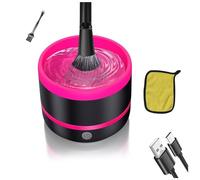 Pesderty MáQuina Limpiadora de Brochas de Maquillaje EléCtrica, Herramienta Limpiadora AutomáTica de Brochas CosméTicas para Todos los TamañOs, Juego de Brochas de Maquillaje de Belleza-B